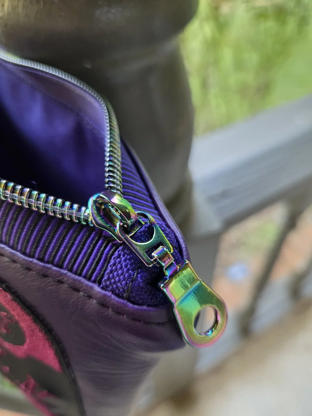 Asylum Handicrafts compact wristlet